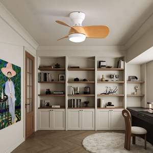 พัดลมเพดาน LED ขนาดเล็ก23นิ้วพร้อมใบพัด ABS 3สีหรี่แสงได้รีโมทคอนโทรล DC มอเตอร์สำหรับห้องนอน - Product Image 6