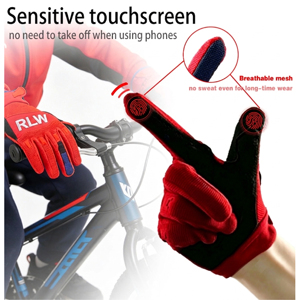 Gants de cyclisme rembourrés pour enfants, légers, antichoc, demi-doigts, en polyester, pour VTT et vélo - Product Image 2