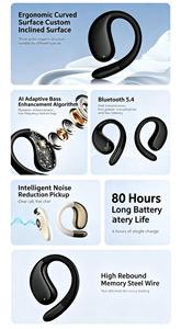 Auriculares inalámbricos Bluetooth con gancho para la oreja 2026, pantalla digital de batería, traducción inteligente por IA, traductor IA, auriculares con traductor en tiempo real - Product Image 3