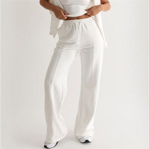 Women's Athletic Sweatpants <b>High</b> Waist Fleece Jogger Pants Custom Private Label Gym Running Casual Wear For Woman - Product Image 1