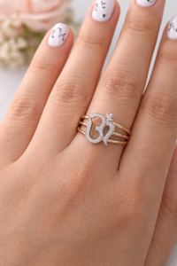 Bague religieuse avec symbole Om pour femme, design spirituel hindou, élégante, à porter au quotidien, bijoux fins, cadeau - Product Image 4