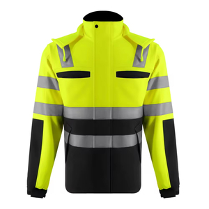 Nouvelle Arrivée Vêtements de Travail en Gros Veste de Sécurité à Col Montant pour Hommes Service OEM Imperméable Personnalisé Haute Qualité Vente en Gros - Product Image 4