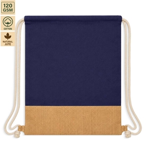 12 Ounce Non Laminated Cotton Canvas <b>Drawstring</b> <b>Backpack</b> Gym Sports 43x46x12 cm Custom Logo Wholesale OEM Reusable Model AB0401 - Product Image 2