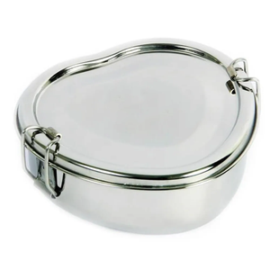 Low Price Luxury Stainless Steel <b>Lunch</b> <b>Box</b> Bulk Order Lightweight 300gm Metal Tiffin 2 <b>Compartments</b> Adult Leak Proof Easy Carry - Product Image 1