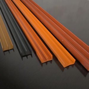 Industrial PVC E-Channel Profile - Durable <b>Plastic</b> <b>Slide</b> Track for Furniture, Cabinet Doors & Sliding Panels - Multi-Color - Product Image 1