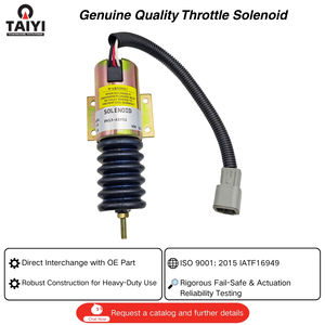 101957 P613-A1V12 Solénoïde d'arrêt de carburant pour nacelle élévatrice télescopique Genie Trombetta, sans <span class=keywords><strong>OMQ</strong></span> - Product Image 1