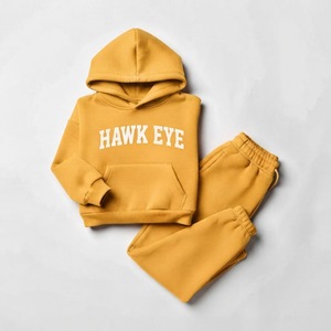 Conjuntos Deportivos de Poliéster/Algodón Estampados o Lisos, Transpirables, Ligeros, de Invierno, Tallas Grandes, Personalizados OEM, para Niños Unisex, Sudaderas con Capucha - Product Image 3