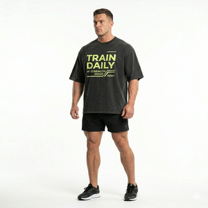 Camiseta Deportiva Extra Grande con Silueta Estructurada Personalizada, Transpirable, 240 GSM, 100% Algodón, Estilo Urbano, Logotipo Personalizado - Product Image 6