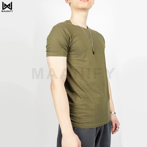 T-shirt unisexe personnalisé, style doux, 100 % coton peigné, 122 GSM, léger, respirant, col rond, OEM - Product Image 6