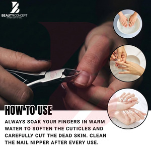 ที่ตัดหนังกำพร้าสแตนเลสแบบหนาพิเศษพร้อมสปริงคู่ เครื่องมือตัดเล็บมืออาชีพสำหรับดูแลเล็บมือและเล็บเท้าในร้านเสริมสวย - Product Image 3