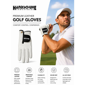 Nouveaux gants de golf en cuir durable, respirants et résistants à l'usure, produit sportif populaire, vente en gros à prix avantageux, gants de golf - Product Image 5