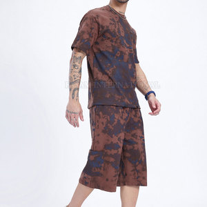 Factory Direct Supply Men Wear <b>Tie</b> Dye Shorts Set Cotton <b>Polyester</b> Made Men <b>Tie</b> Dye Shorts Set - Product Image 3