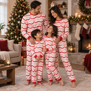 Private Label Supplier <b>Christmas</b> <b>Family</b> Sleepwear <b>Family</b> <b>Matching</b> Long Pants Set <b>Christmas</b> Women Loungewear Set <b>Family</b> <b>Matching</b> - Product Image 1