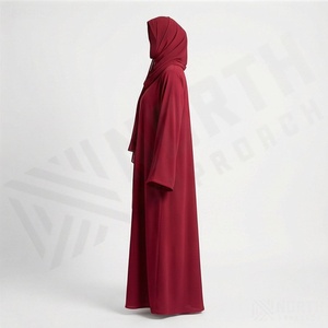 Abaya Caftán Islámica para Mujer, Logotipo Personalizado, Talla Grande, Color Personalizado, Cómoda, Poliéster de Alta Calidad, Cuello en V, Venta al Por Mayor, Modesta - Product Image 3