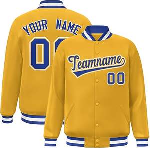 Vestes de baseball varsity en coton rose ajustées pour femmes et hommes, best-sellers, en vente avec faible MOQ chez Hosten Greek Enterprises - Product Image 5