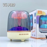 Haut-parleur d'ambiance en forme de méduse V6PRO, haut-parleur sans fil de bureau, caisson de basses audio pour ordinateur, lecteur de musique décoratif pour la maison, OEM