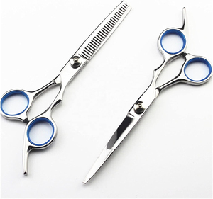 Professional Sharp Stainless Steel Barber <b>Shears</b> Set Right-Handed Straight Hairdressing Scissors Kit Steel <b>Handle</b> Lightweight - Product Image 6