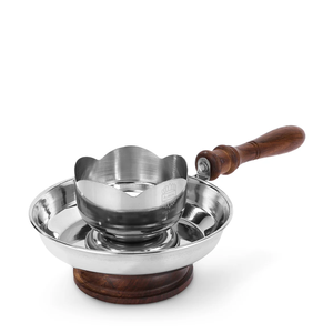 Brûleur à Bakhoor en acier inoxydable moderne avec poignée en bois, porte-Bakhoor pour parfumer la maison, porte-encens d'aromathérapie - Product Image 3