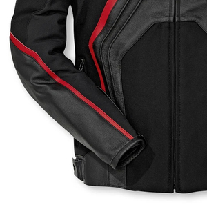 Motorcycle Biker <b>Leather</b> <b>Jacket</b>, In Black With <b>Red</b> Color Body Protection Motorbike Racing <b>Leather</b> <b>Jackets</b> Wholesale Price - Product Image 3