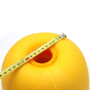 Bobbers de pesca Slip Bobber EVA/PVC amarillo Vintage decorativo marino hueco redondo Retro mar boya océano coleccionable - Product Image 3