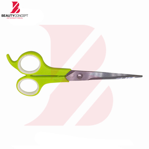 Green Plastic Handle Barber Scissors Stainless Steel Razor <b>Edge</b> Hair Salon Cutting Scissor For Beauty Hairdressing <b>Tools</b> - Product Image 3