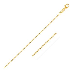 Collana a catena a maglie tonde in oro giallo 14k, spessore 1,5 mm - Product Image 1