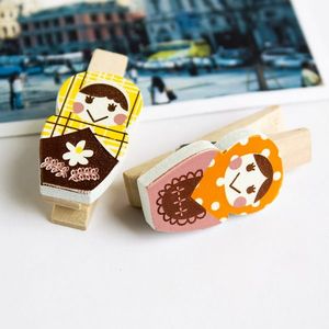 Grazioso bicchiere con Mini clip in legno oggetti decorativi con morsetti in legno - Product Image 3