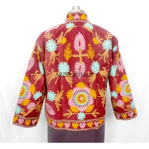 A2ZCraftBazar Embroidered Vintage Cotrise <b>Jacket</b> Women Eco-Friendly Quick Dry Breathable Cotton Lining Full Sleeve - Product Image 5