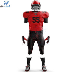 Custom Design American Football Uniform Custom Team Name Football Jersey Pants Set Short Quick Dry Breathable Professional Teams - Product Image 4