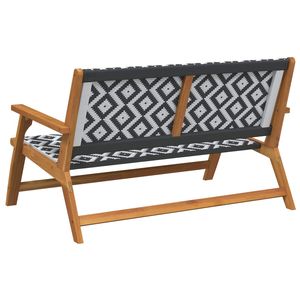 Meubles de jardin, bancs de patio noir et blanc, 48,03 x 30,71 x 28,74 pouces - Product Image 4