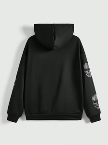 Nouveau design unique 2026 – Sweat à capuche zippé pour femme, imprimé uni, en polaire épaisse, écologique, automne-hiver, broderie 3D et strass - Product Image 2