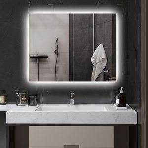 Specchio LED Retroilluminato Antiappannamento 28x14" con Dimmer 35" e Memoria Temperatura Colore Regolabile - Product Image 2