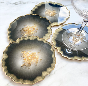 Posavasos de Resina Transparente Personalizable, Hexagonal, para el Hogar y Bodas, Posavasos de Resina Epoxi para Tazas de Café, el Mejor Diseño - Product Image 5