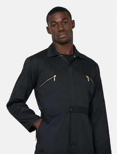 <b>Men's</b> Dark Blue Cotton <b>Work</b> Coverall Dust Proof Long Sleeve Uniform <b>Overall</b> - Product Image 3