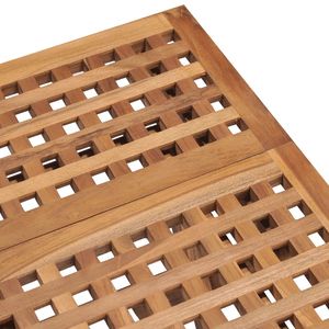 Tavolo da giardino pieghevole in legno di Teak massiccio 19.7 "x 19.7" x 19.7 "dimensioni per mobili da esterno - Product Image 3