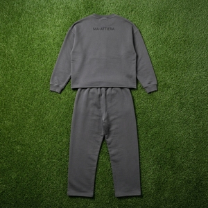 Conjunto Deportivo Informal para Hombre, Sudadera con Cuello Redondo Color Gris Carbón, Pantalones Jogger, Traje de Dos Piezas - Product Image 5