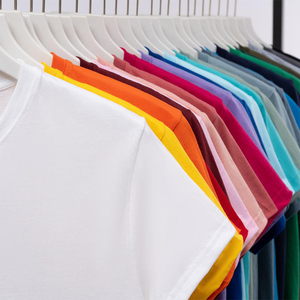 เสื้อยืดพิมพ์ลายดิจิตอลหลากสี แบบเรียบ คอโอ แขนสั้น สไตล์ลำลอง ดีไซน์เปล่า ผ้าฝ้ายถัก 100% รับสั่งพิมพ์ลาย - Product Image 6