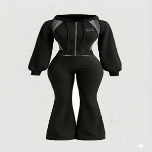 ชุดวอร์มผู้หญิง Clovix Sports ราคาประหยัด ชุดออกกำลังกายสวมใส่สบาย ชุดลำลองสำหรับเล่นกีฬา ผลิตจำนวนมาก - Product Image 3