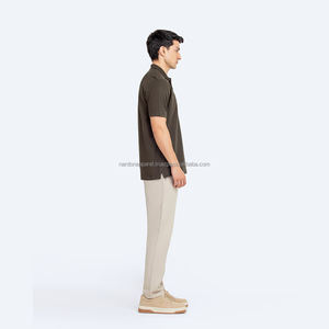 Nardon Apparel Golf à manches courtes personnalisé pour hommes pour polos décontracté solide logo brodé respirant doux imprimé d'entreprise - Product Image 4