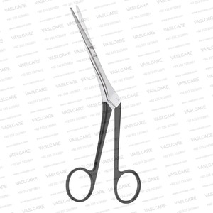 Ciseaux chirurgicaux angulaires dentelés Knight 18 cm en acier inoxydable pour les procédures sur les turbinés nasaux et le cartilage par Vaslcare - Product Image 5