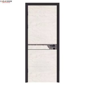 Puerta Interior de Madera de Diseño Minimalista Contemporáneo, Diseño Liso y Estable de 800 × 2000 mm, Puertas de Entrada de Empuje y Tracción para Casa y Hotel - Product Image 1