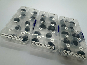 Extensiones de Pestañas Coreanas PBT Negro Mate, Pestañas en Forma de W de 0.07mm, Bandeja Mixta, Cajas de Pestañas con Logotipo Personalizado, Fácil de Abanicar - Product Image 3