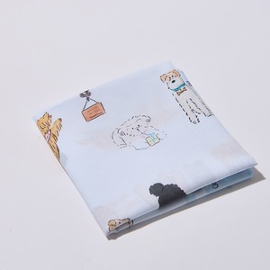[K-ESSENTIALS] Mouchoir pour bébé motif animal, mignon, doux, en coton 60s, avec bordure en dentelle, motif dessin animé, pochette colorée - Product Image 1