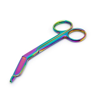 Ciseaux à pansements Lister de haute qualité pour usage hospitalier, en acier inoxydable, instrument médical manuel, classe II, 114 mm, pour couper les pansements - Product Image 5