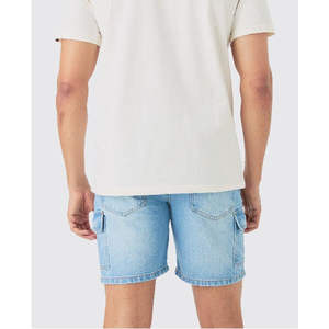 High Quality Classic Blue Denim <b>Jean</b> <b>Shorts</b> Casual Streetwear <b>Men</b> Washed Denim <b>Shorts</b> Regular Fit <b>Jeans</b> <b>Shorts</b> Solid Logo - Product Image 6