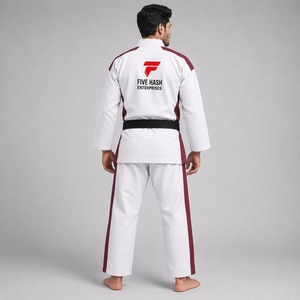 Uniforme de karaté moderne conçu avec un matériau respirant, des coutures solides, une coupe confortable et des performances durables. Uniformes de karaté. - Product Image 2
