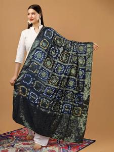 Indian Fancy Look Modern Style Gharchola Bandhani Dupatta For Women - Product Image 3