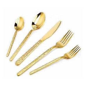 Ensemble de couverts en acier inoxydable de style traditionnel, finition multicolore, polissage miroir, vaisselle de table, ustensiles de cuisine - Product Image 3