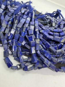 Perles de pierres précieuses naturelles en lapis-lazuli, forme roulée, 10-15 mm, brin de 16 pouces, fabricant, fournisseur, vente en gros, perles pour la fabrication de bijoux - Product Image 5