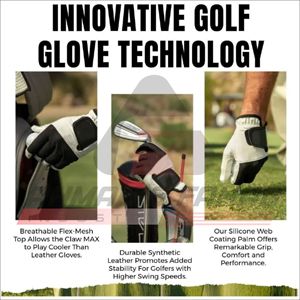 Gants de golf pour hommes en cuir PU Cabretta de haute qualité, toutes saisons, vente en gros personnalisée avec emballage couleur - Product Image 2